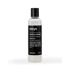 noryn Limpiador Facial para Hombres 120 ml. Fórmula Natural con Menta y Lima. Limpieza profunda y frescura diaria.