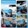 Grinsvalley 2 Set Portable Car USB Powered Auto Fan with