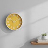 Crosstime 10 Inch Yellow Wall Clock with Big Numbers -