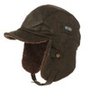 TOP-EX Winter Waterproof Trapper Hats for Men Faux Leather Aviator
