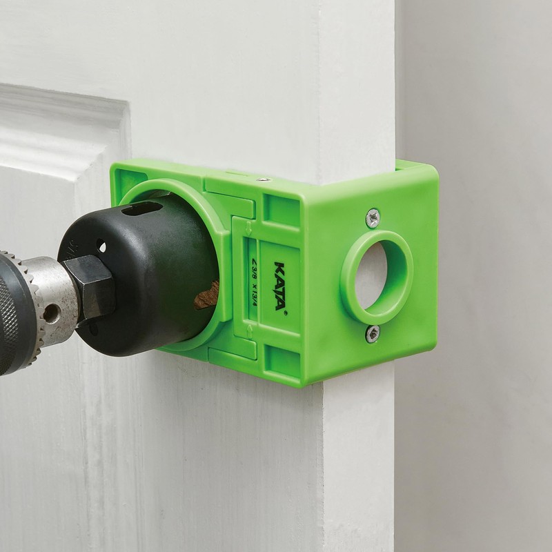 KATA 1-3/8" - 1-3/4" Door Lock Installation Kit with Large