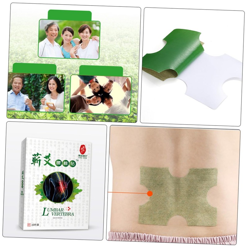 FOMIYES 20pcs Self-heating Moxibustion Paste for Waist Hot Pads for
