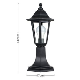 MiniSun MiniSun | Traditional Black Lamp Post Lantern | Post Lights, Home Dcor & Improvement Essential