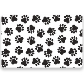 WRAPAHOLIC 50 Sheets Dog Paw Paper Place Mats - 11 x 17 Inch Disposable Placemat Puppy Dog Birthday Decorative Paper Table Mats for Dinner Table Setting Party Supplies