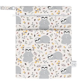 BABYBOET Wet Dry Bags Waterproof Reusable with Double Zippered Pockets Travel Beach Pool Daycare Baby Items Yoga Gym Bag L30x40cm