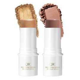 Adurello Cream Contour and Hightlight Stick Set Face Shading Concealer Stick Hightlighter Bronzer Beauty Wand Natural Makeup