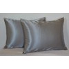 Creative 2 Pieces of Hidden Zipper Satin Pillow Case, Standard