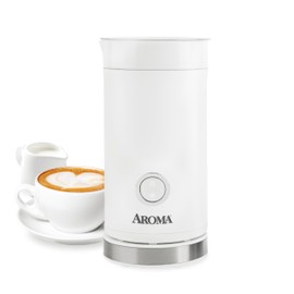 AROMA® 4-in-1 Cold & Warm Milk Frother and Steamer with Auto-Off One-Touch Controls (200ml)