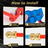 (Pack of 10) Foskan Push Fit Fittings, 1/2" x 1/2"