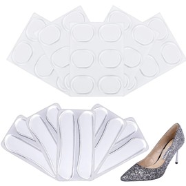 BEAUTY PLAYER Heel Pads Prevents Slipping, Gel Cushions, Insoles, 5 Pairs of Cushions, 30 Convenient Gels to Prevent Slipping, T-Shaped Heel, Heel Protection, Easy to Apply