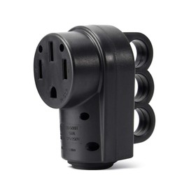 OPL5 RV 50 Amp Female Plug Heavy Duty 50 Amp RV Plug Receptacle with Easy Unplug Grip Handle Design for RV, Camper, Caravan, Motorhome,Van (50A Female Plug)