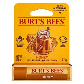 Burt's Bees Bálsamo labial hidratante de miel 0.15 oz (paquete de 4)
