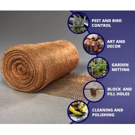 AWF PRO - 4" x 60' Copper Mesh for Pest, Mice and Rodent Control. Pack of 3