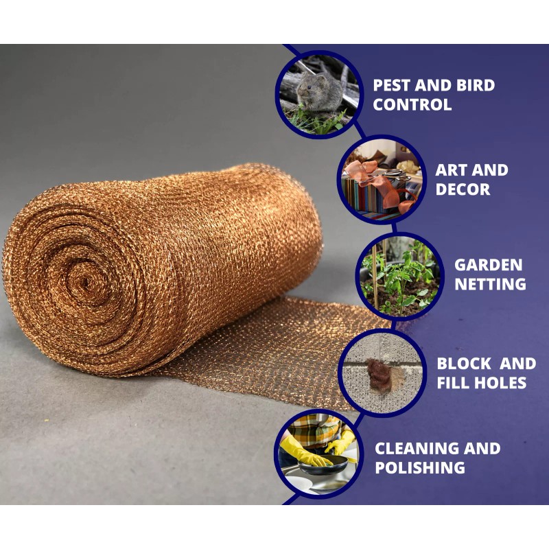 AWF PRO - 4" x 60' Copper Mesh for Pest,