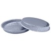 50 x Round 8" Individual Aluminium Foil Trays Flan Pans,