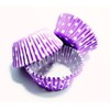 PME Lavender Polka Dots Paper Baking Cases for Cupcakes, Standard