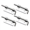 ZRM&E 4pcs 304 Stainless Steel Flat Pin Hinge Spring Latch