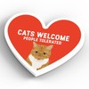 Global Designs Ginger Tabby Cats Welcome People Tolerated Katie Pearson