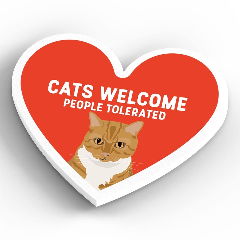 Global Designs Ginger Tabby Cats Welcome People Tolerated Katie Pearson