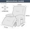 Funda elástica para sillón reclinable, 4 piezas, funda gruesa para