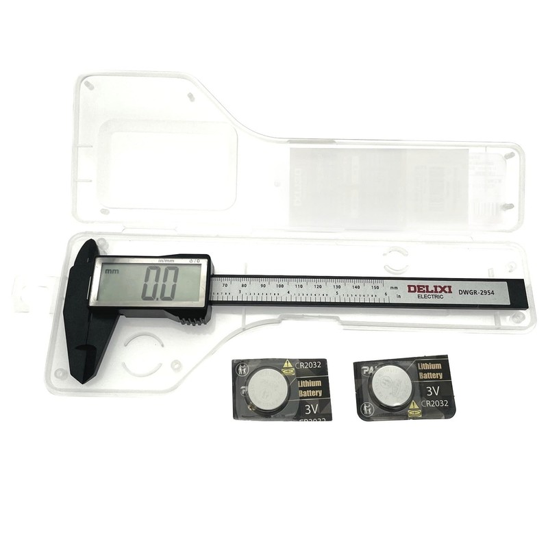 JZK 150mm plastic electronic digital vernier caliper with large LCD