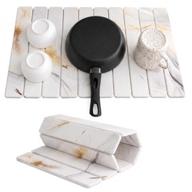 Stone Drying Mat for Kitchen Counter, 2 Pcs Sink Area Dish Drying Mat