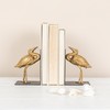 Creative Co-Op Decorative Cast Iron Bird Bookends, Gold, Set of