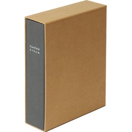 ナカバヤシ 折りたたみアルバム 布表紙 2段ポケット L グレー ア-TPL-161-N