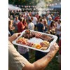 4 Pack America 250th Anniversary 1776-2026 Silver Serving Trays with