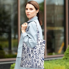 MQBMQB Vintage Flower Tote Bag Aesthetic Reusable Grocery Bags Friendship Gifts for Women Best Friend Coworker Mom Aunt Beach Bag Weekender Bag for Shopping Camping Vacation Christmas Birthday Gifts