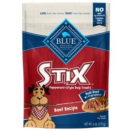 Blue Buffalo Stix Natural Soft-Moist Dog Treats Beef Recipe 6-oz bag