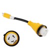 RV Plug Adapter Twisting Locking Receptacle Easily Carry Safety 15A