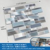 MOFIT Metallic Backsplash Tile for Kitchen Peel and Stick Subway,Metal