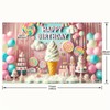 BlissYard Happy Birthday Banner 71x43 Inch Candy Birthday Banner Cotton