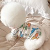 Dino Puppy Pajamas Dog Jumpsuit Dog Clothes, Cotton Pet Pajamas