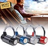 4/5-digit combination padlock, combination lock, resettable for school, gym, case,