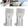 2Pcs Flat Wide Mouth Welding Nozzle, 40mm Stainless Steel Heat