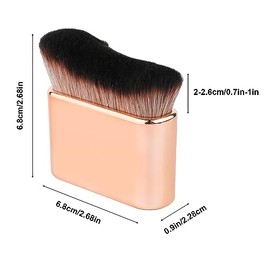Brocha Autobronceadora, Aplicador de Brocha de Autobronceadora Brocha Autobronceadora Brochas de Maquillaje Corporal para Base Brocha Autobronceadora para Cara y Cuerpo (Oro Rosa)