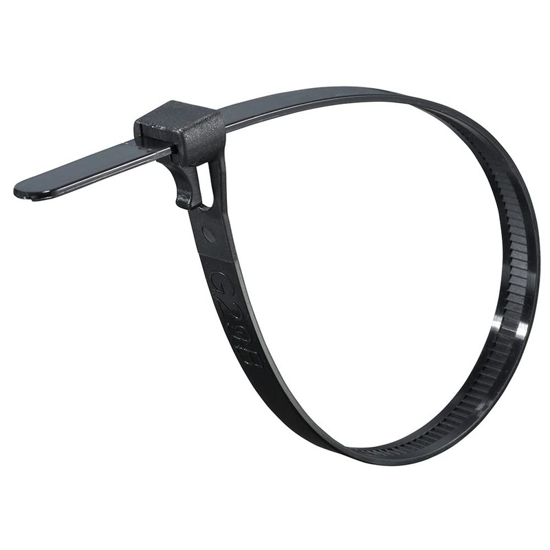 Ohm Electric RPT-250W30BK 09-1259 OHM Cable Ties, Repeat Ties, Reusable,