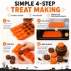 Halloween Pumpkin Silicone Molds for Baking – 2-Pack 18-Cavity Candy