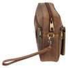 Oakridge Leather Mens Wrist or Waist Bag Organiser Travel -