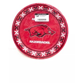 WESTRICK ARKANSAS RAZORBACKS LUNCH PLATE 8ct