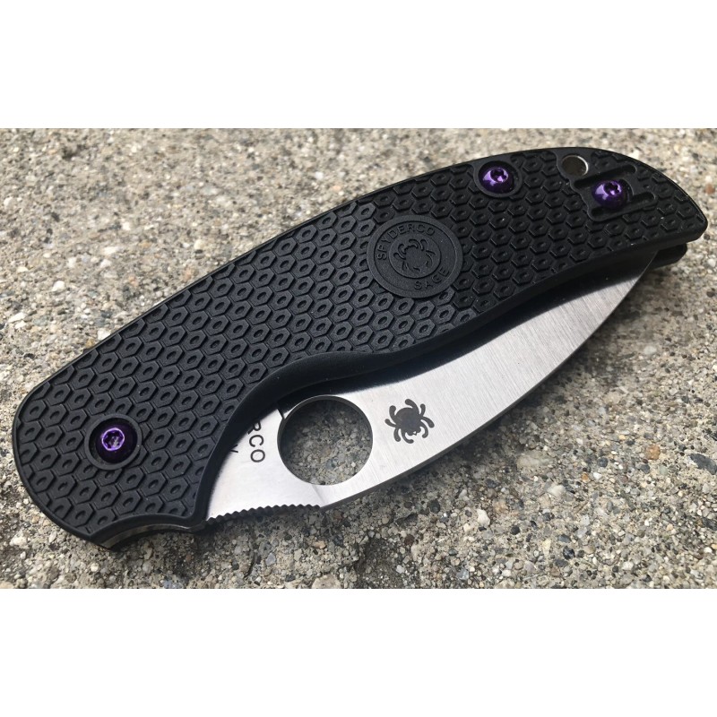 DH Translucent Purple Torx Screws Set For Spyderco Sage 1