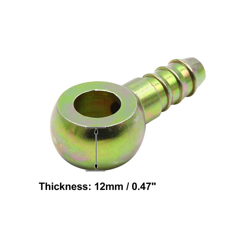sourcing map 2 x Hollow Screws 10 mm Hose Nozzle