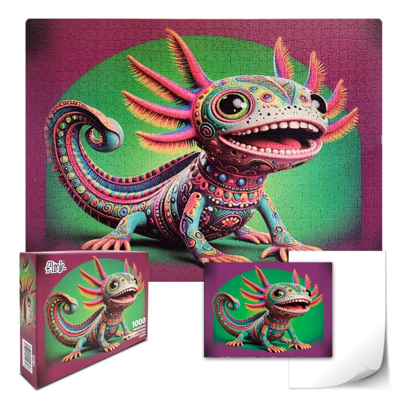 Rompecabezas Ajolote Alebrije 1000 Piezas Flink