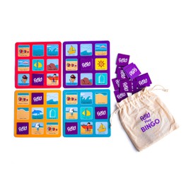 Feppy Bilingual Bingo Game for Kids - Dual-Language Learning and Educational Play for Games for Kids Ages 3-5