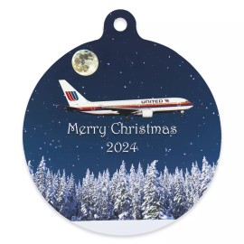 767 "Tulip" Merry Christmas 2024 - Metal Ornament