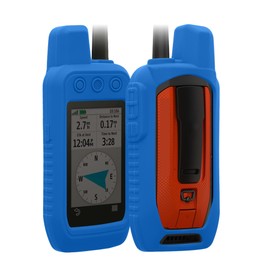 kwmobile Case Compatible with Garmin Alpha 300 / Alpha 200 - GPS Handset Navigation System Soft Silicone Skin Protective Cover - Blue
