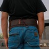 TOURBON Genuine Leather Tool Belt for Carpenters Electricians Padded Work