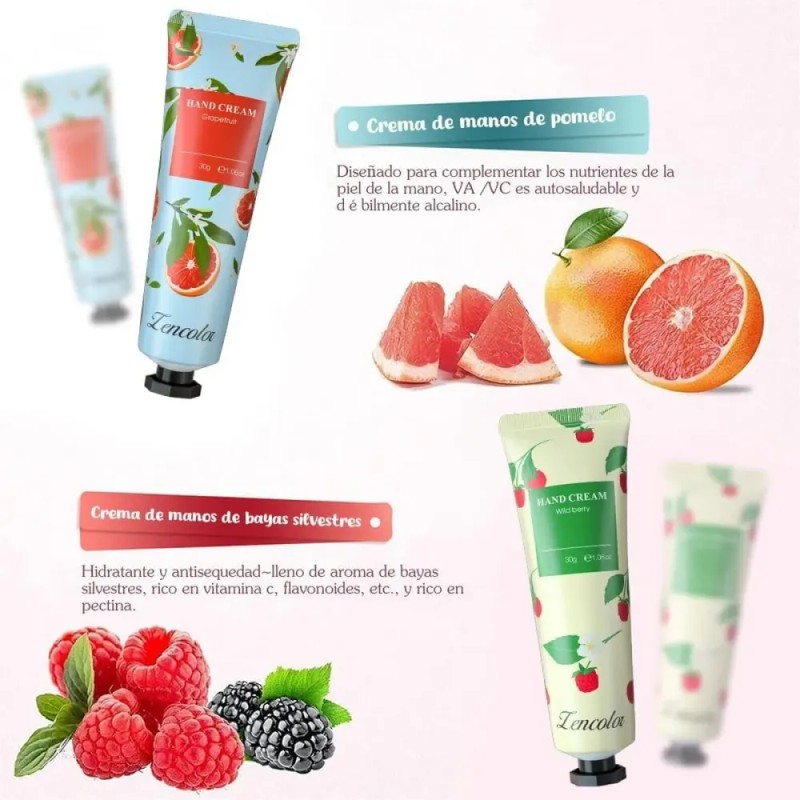 Set De 10 Cremas Hidratantes Para Manos Con Aroma A